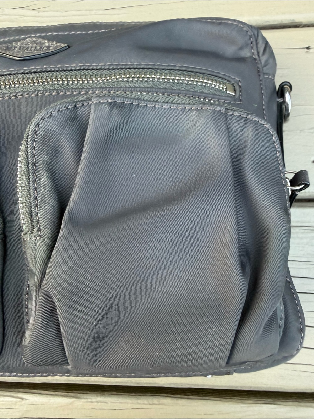 MZ Wallace Slate Gray Nylon Bag - no strap - Picture 6 of 15